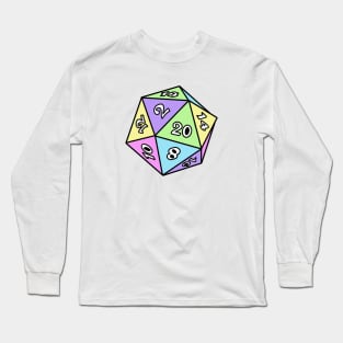 Pastel D20 Dice Long Sleeve T-Shirt